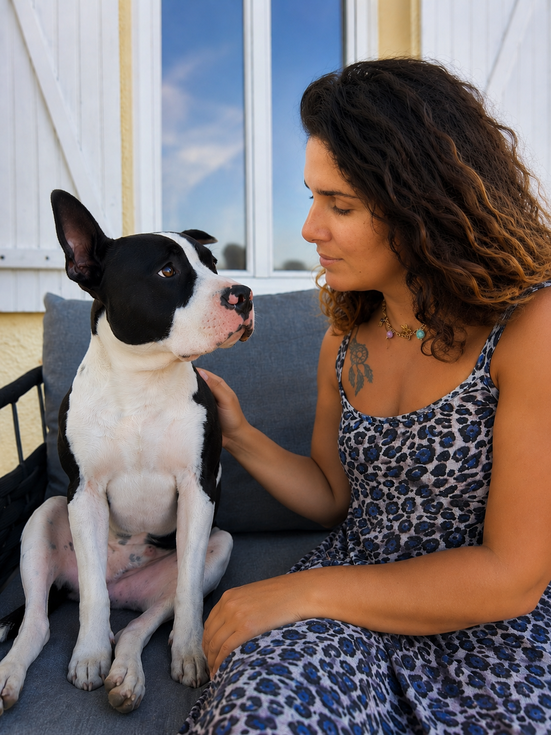 portrait marion avec chien bilan comportemental